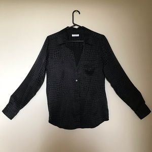 Equipment Silk Print Shirt